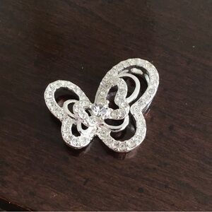 Elegant Butterfly CZ Necklace Pendent